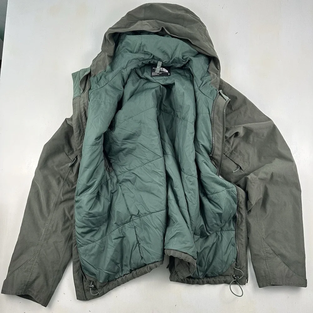 The North Face Canyonlands Triclimate‎ Shell Jacket Men Small Olive Green 2016